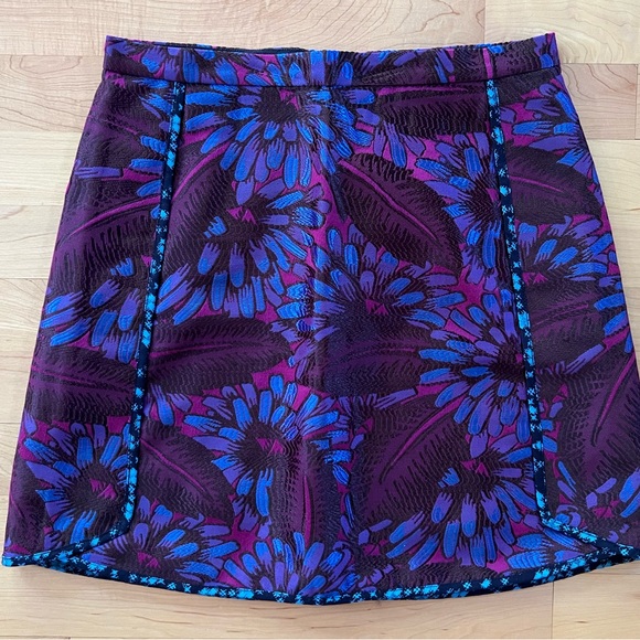 J. Crew Iridescent Midnight Floral Jacquard Mini Skirt - Picture 14 of 15
